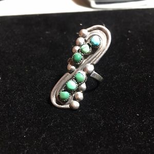 Vintage Turquoise Ring Size 7 #21A
